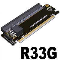 Carte d'extension PCI-E X16 demi-hauteur vers pleine hauteur, adaptateur de test PCIe 5.0 X16, carte de protection, prise en charge de l'alimentation externe