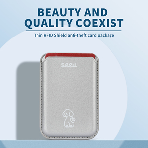 Portefeuille de téléphone pour homme Slim Fashion Magsafe, en cuir PU, avec protection RFID, porte-cartes magnétique, étui pour cartes magnétiques pour iPhone - Product Image 2