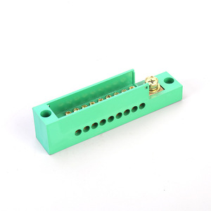 กล่องรวมสายไฟแบบชั้นเดียว 9 ตำแหน่ง ขั้วต่อสกรูสีเขียว IP44 บล็อกขั้วต่อสำหรับการวัดค่า - Product Image 4
