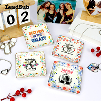Élégant plateau carré en porcelaine blanche pour bagues et bibelots, plat à bijoux vierge pour sublimation DIY, organisateur de chevet et de coiffeuse