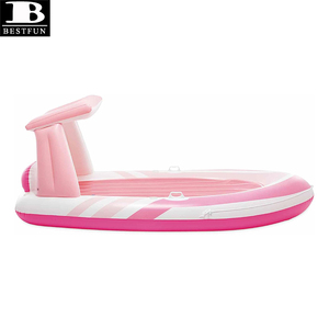 Bateau <span class=keywords><strong>gonflable</strong></span> en PVC épaissi rose Paradise <span class=keywords><strong>avec</strong></span> <span class=keywords><strong>auvent</strong></span> intégré et porte-gobelets, radeau de piscine <span class=keywords><strong>gonflable</strong></span> pour adultes - Product Image 5