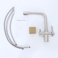 Robinet en laiton 5 voies, robinets de cuisine, personnalisation du logo OEM, nickel, robinet d'eau 5 en 1, machine à eau pétillante, robinet de machine à soda