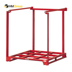 Bastidores fuertes de polvo de palet de <span class=keywords><strong>metal</strong></span> apilable de la industria de almacén de servicio pesado para sistema de almacenamiento - Product Image 2