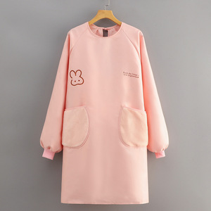 Thickened <b>Apron</b> With Pockets Oil Proof Waterproof For Cooking Daily Use Adult And Child - Product Image 2