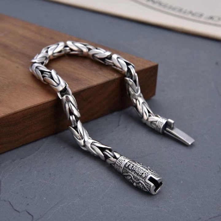 Vintage Bracelet in 925 Silver / President Band in 925