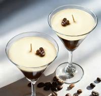 Oshine Handgefertigte Amerikanische Kaffee-Martini-Tasse Duftkerzen aus Gelee-Wachs und Soja als Hochzeitsgeschenk und Wohndekor-Geschenkset