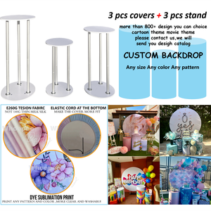 Custom Height 60cm 75cm 90cm Dessert <strong>Plinth</strong> Cylinder Cover Aluminum Alloy and <strong>Wood</strong> Material Dessert Cylinder <strong>Plinth</strong> Stand Set - Product Image 3