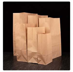 Sacs en papier kraft imprimés personnalisés recyclables pour le shopping, les vêtements, les cadeaux et les aliments, avec votre propre logo. - Product Image 4