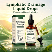 Gouttes liquides à base de plantes pour drainage lymphatique OEM ODM – Formule botanique naturelle favorisant la vitalité – Complément alimentaire quotidien pour adultes pour la santé corporelle