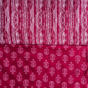 Tela de brocado de algodón granate pintada fresca para hacer vestidos Estilo liso bordado ligero Transpirable y elegante - Product Image 1