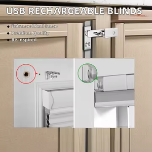 26mm màu đen nhựa dọc âm thanh bằng chứng Tính năng Nhà sản xuất của màn điện tổ ong rèm nhanh chóng không có cài đặt khoan - Product Image 3