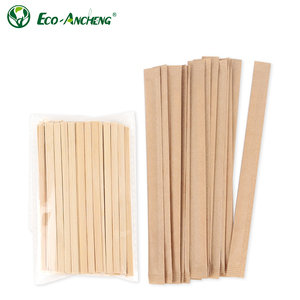 Hot Sale Bulk Wooden Drink <strong>Stirrer</strong> Disposable <strong>Coffee</strong> <strong>Stirrer</strong> with Eco Friendly Individually Paper Wrapped - Product Image 2