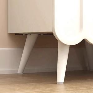 Cream Wind Rock Slab Tall Nightstand Pequeño apartamento Super Narrow Dormitorio Almacenamiento Mesita de noche - Product Image 5