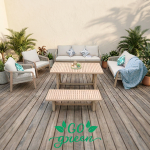 Luxury Contemporary <b>Foldable</b> Acacia Wood Eco-friendly Teak Wood Frame Outdoor Furniture Set <b>Garden</b> Sofa Dining <b>Table</b> Chair for - Product Image 1