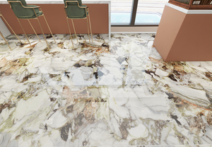 Carrelage en porcelaine verte de luxe Offre Spéciale 600*1200 Carrelage de sol et de mur en marbre brillant d'aspect haut de gamme pour carreaux de porcelaine muraux de salle de bain - Product Image 4