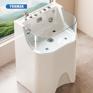 Vasca da Bagno Moderna Autoportante in Acrilico per Toelettatura Animali con Rubinetto Incluso per <span class=keywords><strong>Spa</strong></span> e Villa per Animali - Product Image 3