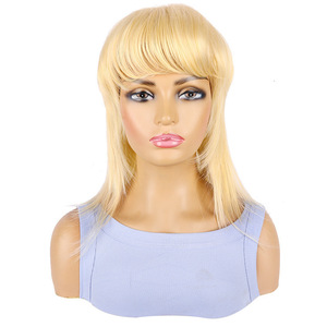 Peluca rubia con corte pixie para mujer, elegante y de <span class=keywords><strong>pelo</strong></span> <span class=keywords><strong>corto</strong></span> - Product Image 3