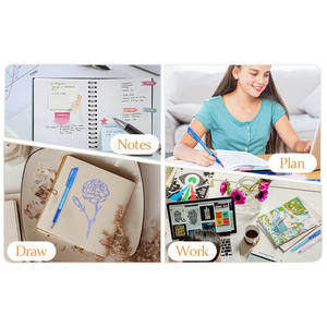 Foska Bolígrafos de Gel borrables de punta fina de 0,5mm, recargables y de secado rápido, baratos, 2 colores, para profesores, estudiantes, padres - Product Image 6