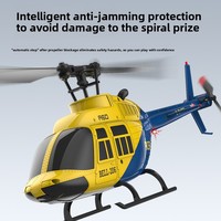 Hélicoptère télécommandé 4 canaux, modèle de voltige panoramique, avion électrique RC, jouet avec hélice et aileron