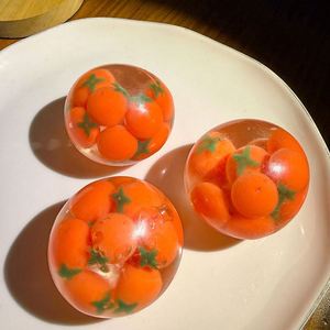 Creative Soft Rubber Fruit Persimmon <b>Squeeze</b> Toy Kids Decompression Artifacts <b>Ball</b> Venting Pinch Squeez Toys - Product Image 2