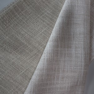Rollo de tela de cortina de velo transparente de microfibra 100% poliéster, estilo lino liso, de terciopelo tejido de lujo al por mayor para sala de estar, personalizado - Product Image 6