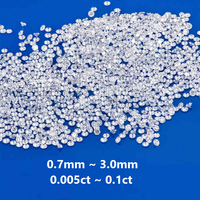 Toptan Laboratuvar Elması 0.8-3.0mm DEF VVS Laboratuvarda Üretilmiş Gevşek Küçük Boy Elmaslar CVD HPHT Küçük Boy Laboratuvarda Yetiştirilmiş Elmas