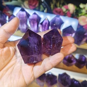 หอคริสตัลหินบำบัดจุดอเมทิสต์ธรรมชาติสำหรับตกแต่ง - Product Image 4