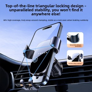 Supporto Universale Regolabile Anti-Vibrazione e Anti-Caduta per Telefono da <span class=keywords><strong>Auto</strong></span>, per Navigazione su Bocchetta dell'Aria - Product Image 2