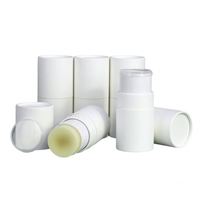 50g biodégradable Kraft carton Twist-up bâton déodorant conteneur pour crème pour le visage parfum perruque papier cosmétique disparaissant