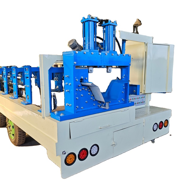 Portable K Span No Girder Long Span Standing Seam Roof Roll Forming Machine With Curving Function