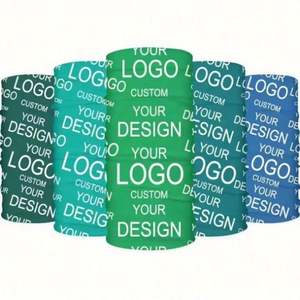 Pañuelos tubulares multifuncionales de algodón 100% al por mayor, sin costuras, para la cabeza, cuello, cara, deportes, personalizados - Product Image 6