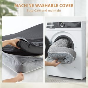Wholesale Custom Modern Rectangle Grey Plush Velvet Orthopedic <b>Calming</b> Large <b>Dog</b> <b>Bed</b> Cooling Fabric Deep Sleep Pet <b>Bed</b> Mat - Product Image 6