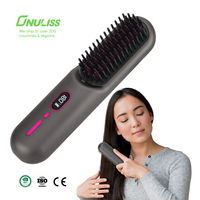 Lisseur Électrique Portable Certifié ROHS 2026, Rechargeable USB, Sans Fil, Idéal Voyage, Peigne en Céramique, Chauffage Rapide
