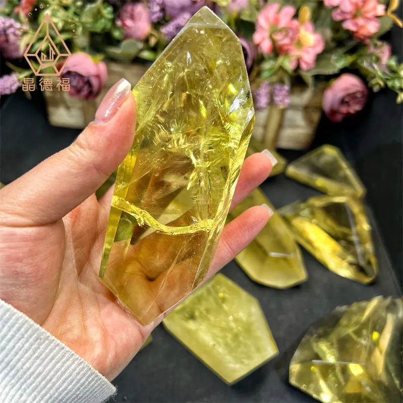 New Hot Selling Products High Quality Natural Quartz Citrine Freeform For Home Decoration