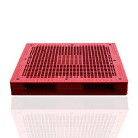 Palette en plastique robuste antidérapante à 4 entrées pour une logistique sécurisée et un fonctionnement efficace de l'entrepôt
