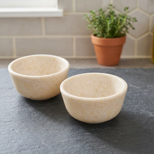 Mini-bol à trempette en céramique blanc, style moderne, vaisselle fabriquée en Inde par Abhita Retail Pvt Ltd, idéal pour la maison, les fêtes, les restaurants, prix d'usine - Product Image 3