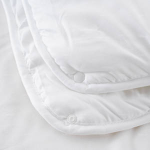 Set tempat tidur serat mikro dua dalam satu, Set tempat tidur selimut putih dengan bantalan poliester semua musim - Product Image 4