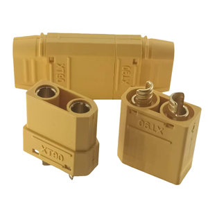 XT90H-M Male & XT90H-F Female Connector with <b>Cable</b> Grip, 45A High Current Anti-Spark Plug for LiPo <b>Battery</b>, RC Drone, FPV - Product Image 1