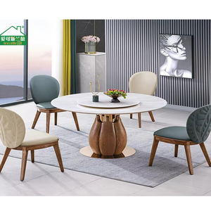 <span class=keywords><strong>Mesa</strong></span> redonda de diseño moderno, <span class=keywords><strong>mesa</strong></span> de comedor de mármol <span class=keywords><strong>y</strong></span> <span class=keywords><strong>4</strong></span> <span class=keywords><strong>sillas</strong></span> a <span class=keywords><strong>precio</strong></span> económico - Product Image 1