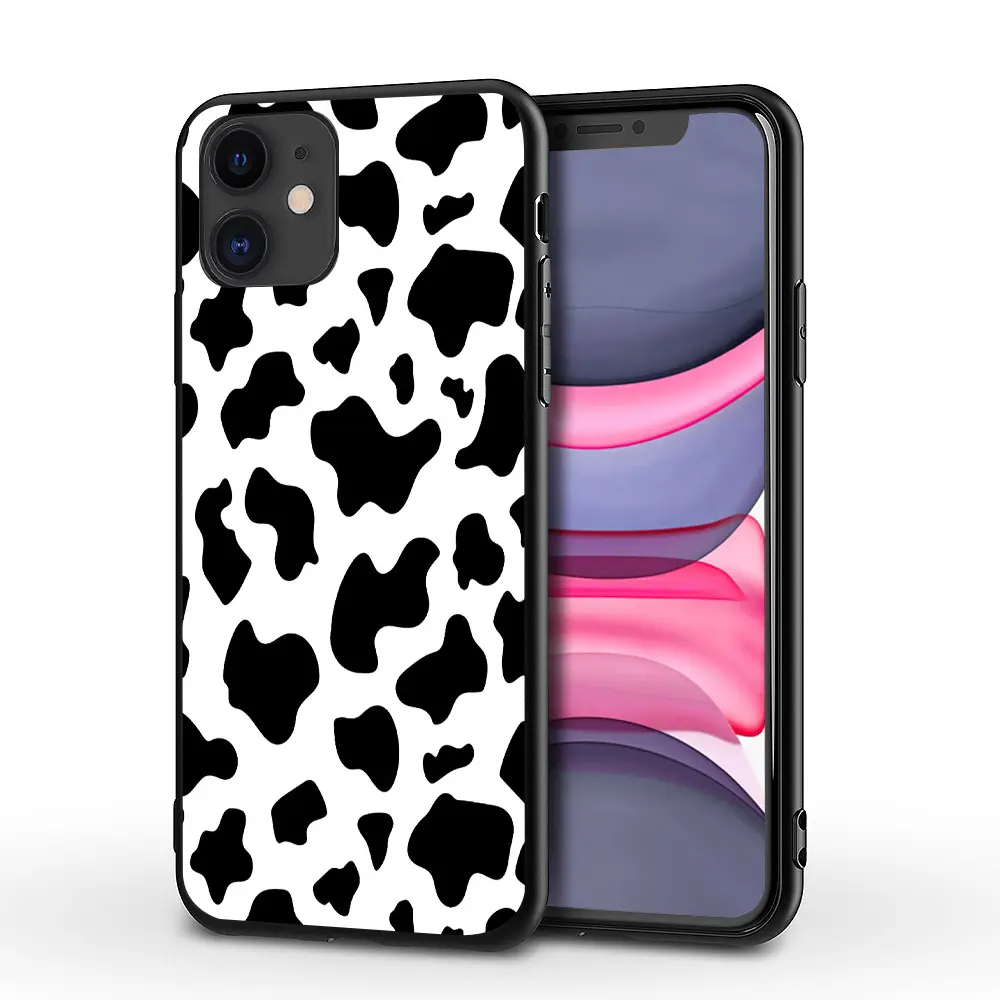 Silicone Shell Soft TPU Design Cool Luxury Slim Shockproof Protective Cow Cute Print Phone Case For iPhone 13 12 11
