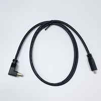 Cable micro HDMI a HDMI de alta velocidad personalizado de 1 m, 2 m, 3 m, ángulo de 90 grados, 18 Gbps, chapado en oro, compatible con 3D, 4K, 60 Hz