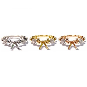 Factory Price Classic 18k Solid White Gold SI Diamond Prong Setting Semi Mount Engagement <b>Ring</b> for Women Wedding & Anniversary - Product Image 4