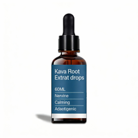 Boisson à l'extrait de racine de Kava Kava biologique, complément alimentaire pour le sommeil et l'humeur, gouttes liquides d'extrait de Kava