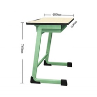 Bureau et chaise d'école Combo bon marché, mobilier de classe, bureau et chaise pour étudiant unique