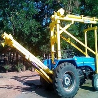 Plataforma de perforación de montaje de poste montada en tractor Máquina de perforación de agujeros de 3 metros de profundidad