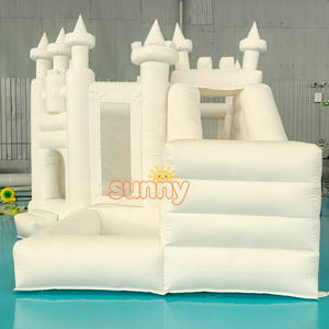 Structure gonflable commerciale combinée toboggan et château rebondissant pour enfants, idéale pour la location événementielle - Product Image 2