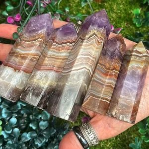 Torre de ágata amatista de alta calidad al por mayor, torre de ágata de encaje loco amatista pulida para decoración del hogar - Product Image 3