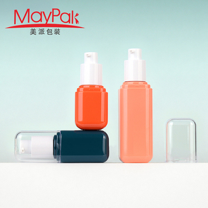 Flacon carré de luxe en PET 30ml 50ml 80ml vide pour cosmétiques, huile visage, nettoyant, gel, lotion, crème - Product Image 5