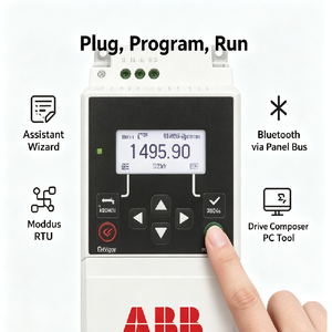 อินเวอร์เตอร์ปรับความถี่ ABB รุ่น ACS180ACS180-04S-15A6-2 ACS180-04S-17A5-2 15.6A AC200-240V 3kW - Product Image 4