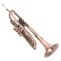 Antique Copper Finish BB Cornet Beginner-Friendly Yellow Brass Vintage Trumpet for Performance Practice